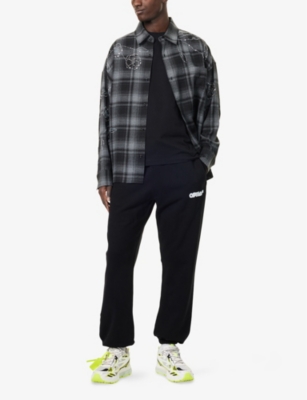 OFF-WHITE C/O VIRGIL ABLOH: Bookish Logo-Embroidered Cotton-Jersey T-Shirt