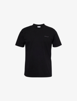 OFF-WHITE C/O VIRGIL ABLOH: Bookish Logo-Embroidered Cotton-Jersey T-Shirt