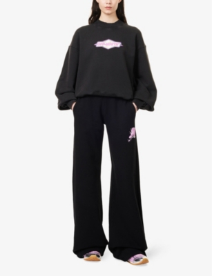 OFF-WHITE C/O VIRGIL ABLOH: Relaxed-fit logo-print cotton-jersey sweatshirt