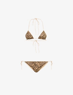 OSEREE: Animalier Two-Piece Bikini Set