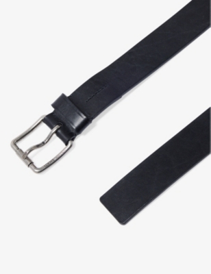 LOEWE: Roller Curve Branded Leather Belt