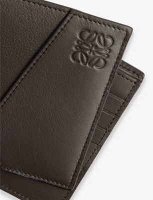 Loewe Puzzle Bi-fold Wallet In Dark Grey