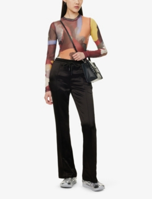 JW ANDERSON: Underpinning Long-Sleeve Mesh Top