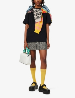 JW ANDERSON: Embroidered-logo short-sleeve cotton-jersey T-shirt