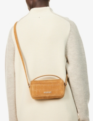JACQUEMUS: Le Baneto Suede Shoulder Bag