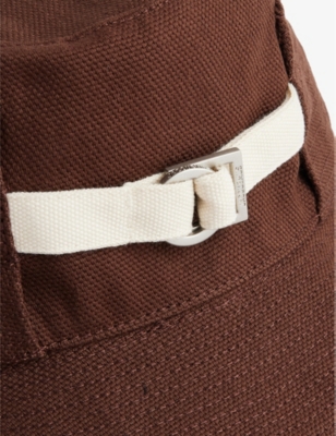 Jacquemus Mens Brown The De-nîmes Cotton Bucket Hat Xxl In Brown