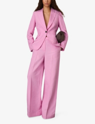 REISS: Raine Single-Breasted  Woven Suit Jacket