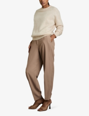 REISS: Eve Tapered-Leg Woven Trousers