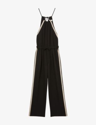 REISS: Auden Wide-Leg Woven Jumpsuit
