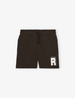 REISS: Marcus Block Logo-Print Cotton-Blend Shorts 9-13 Years