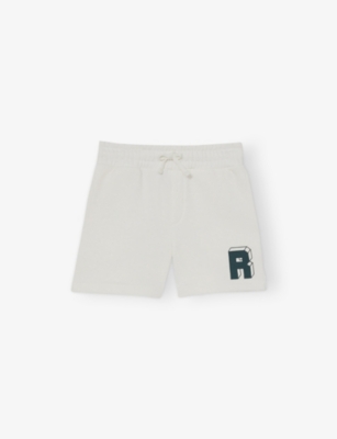 REISS: Marcus Block Logo-Print Cotton-Blend Shorts 9-13 Years