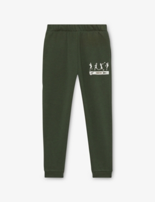 Reiss Pine Green Tanner Varsity League Cotton-blend Jogging Bottoms 3-9