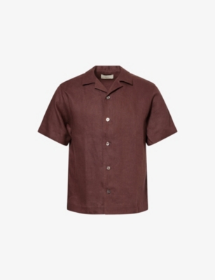 CHE: Valbonne camp-collar linen shirt