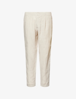 CHE: Tapered Slim-Fit Linen Trousers