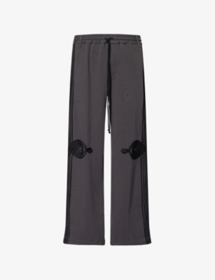 SONG FOR THE MUTE: Applique Relaxed-Fit Cotton-Jersey Jogging Bottoms