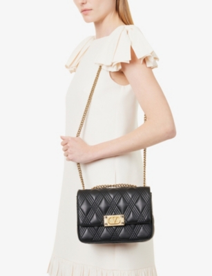 VALENTINO GARAVANI: Quiltie 67 medium leather shoulder bag