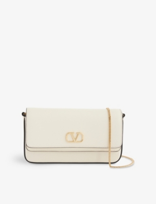 VALENTINO GARAVANI: VLogo Leather Wallet-on-Chain