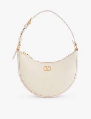 VALENTINO GARAVANI: V-logo mini hobo leather bag