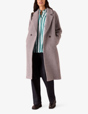 Whistles Omens  Stripe-pattern Oversized Cotton Shirt In Multi-coloured