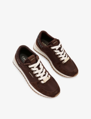 CARVELA: Florencia Suede And Mesh Low-Top Trainers
