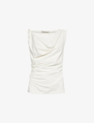 CAMILLA AND MARC: Mara asymmetric stretch-cotton top