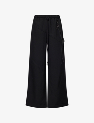 SONG FOR THE MUTE: Panelled Relaxed Lounge Wool Trousers