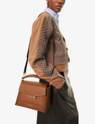 STRATHBERRY: Mosaic leather top-handle bag