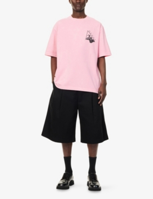 GUCCI: Surfer Logo-Print Short Sleeve Cotton-Jersey T-Shirt