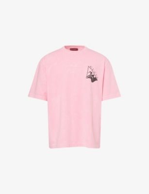 GUCCI: Surfer Logo-Print Short Sleeve Cotton-Jersey T-Shirt