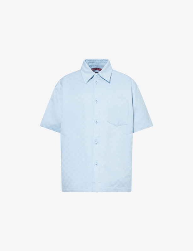 GG Monogram Relaxed Cotton Shirt