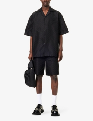 GUCCI: All-Over Monogram-Print Cotton and Silk-Blend Hawaii Shirt