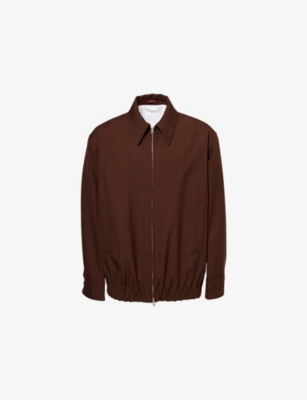 GUCCI: Logo-Embossed Pointed-Collar Wool Jacket