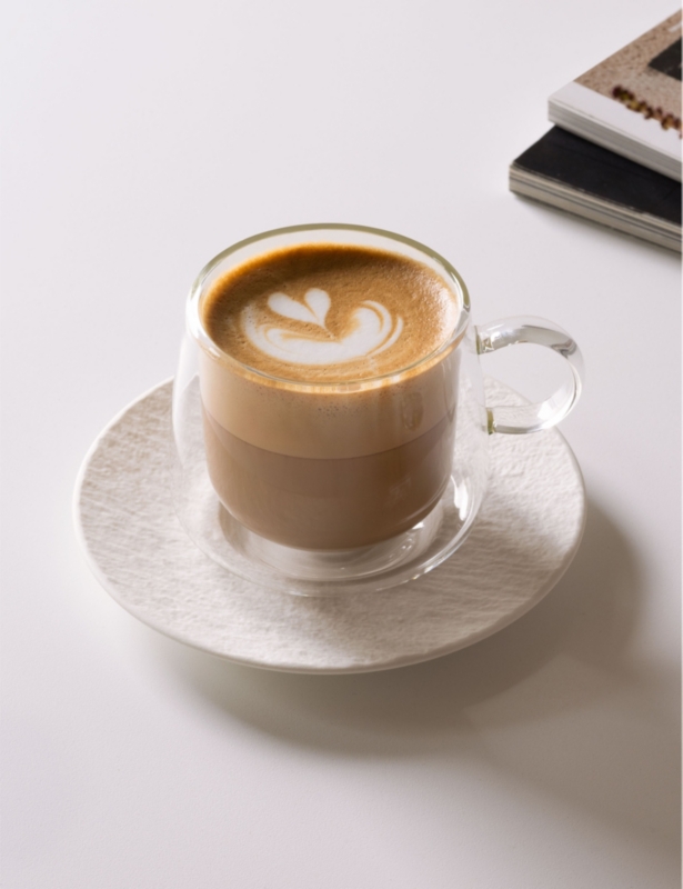 Double-walled set of two coffee glasses 180ml