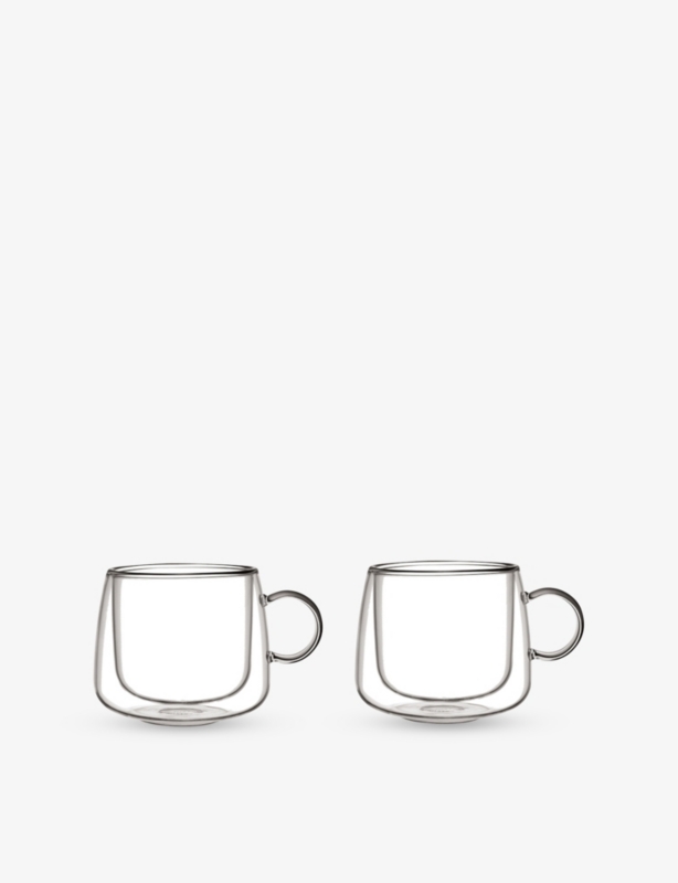 Double-walled set of two coffee glasses 180ml