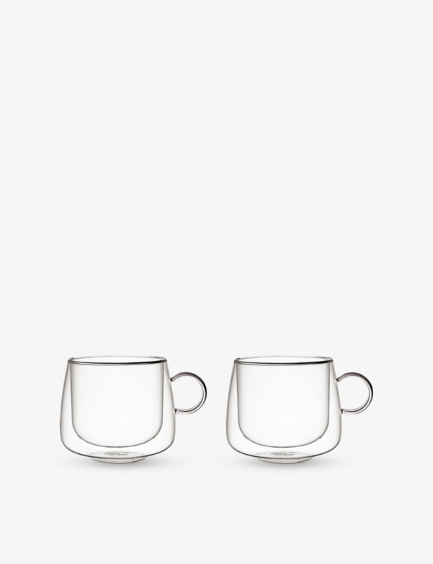 Double-walled set of two cappuccino glasses 250ml