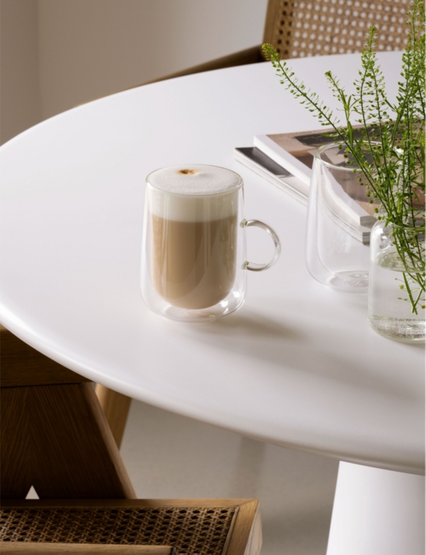 Double-walled set of two latte glasses 360ml