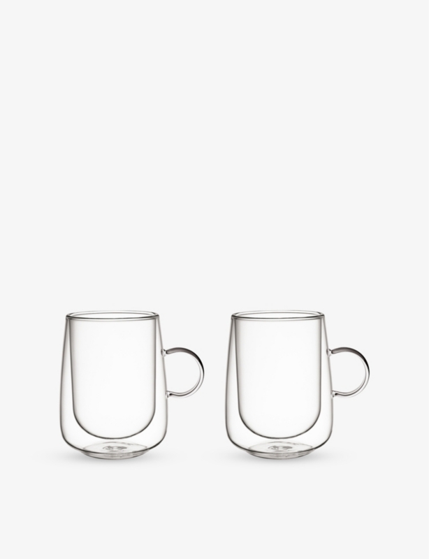 Double-walled set of two latte glasses 250ml