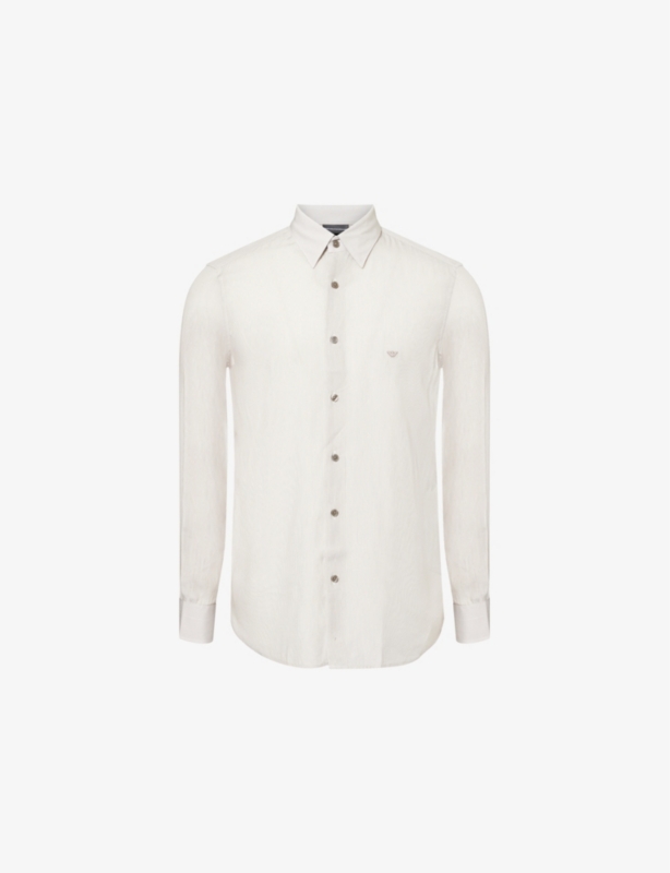 Striped regular-fit woven shirt