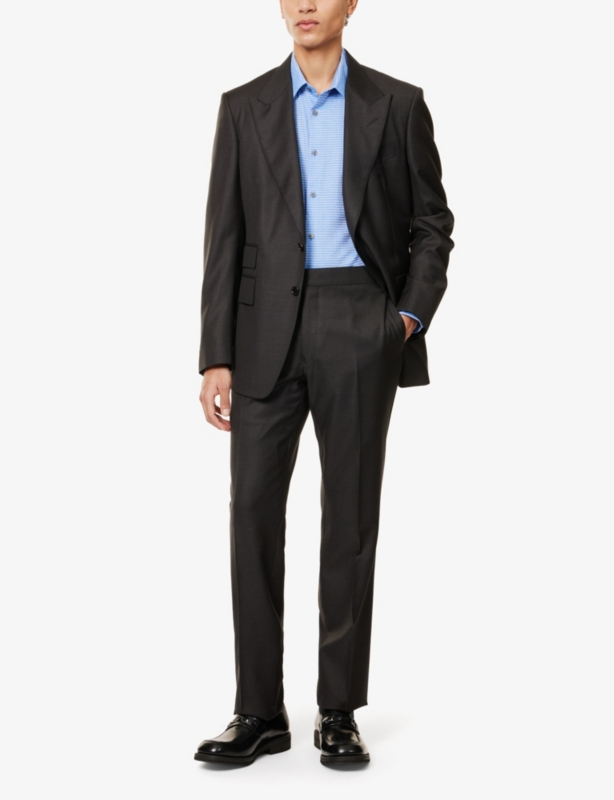 Logo-Print Regular-Fit Cotton Shirt