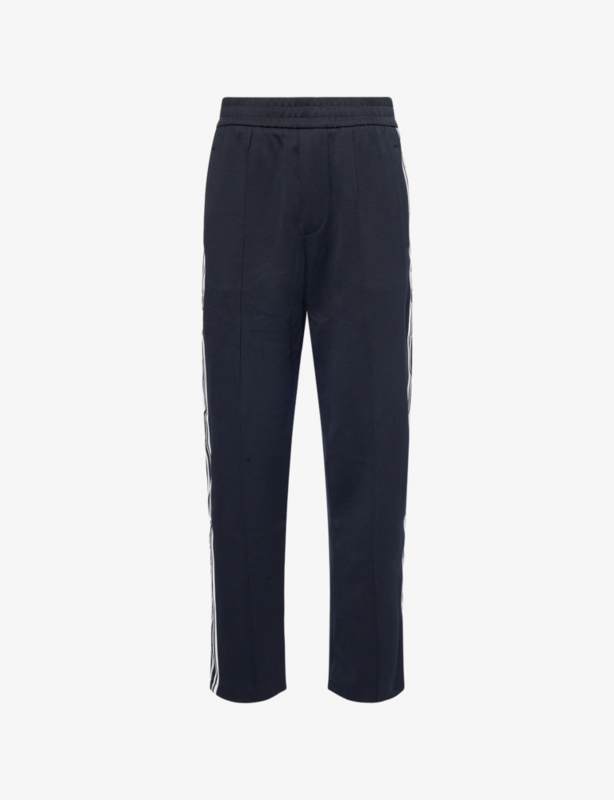 Logo-Trim Tape Straight-Leg Cotton-Jersey Jogging Bottoms