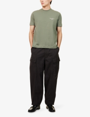 EMPORIO ARMANI: Script Logo Short-Sleeve Cotton T-Shirt