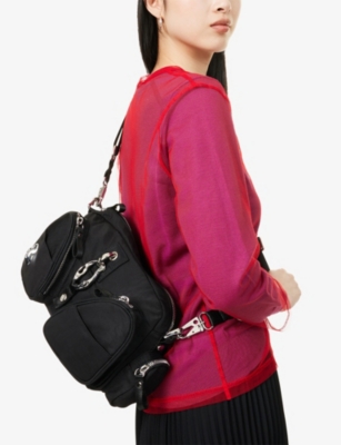 Published By Womens Late Assembly Shell Cross-body Bag Black And Chrome In Black And Chrome