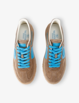 Valentino Upvillage Suede Sneakers In Blue Other