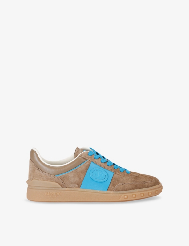 Upvillage Branded Leather Low-Top Trainers
