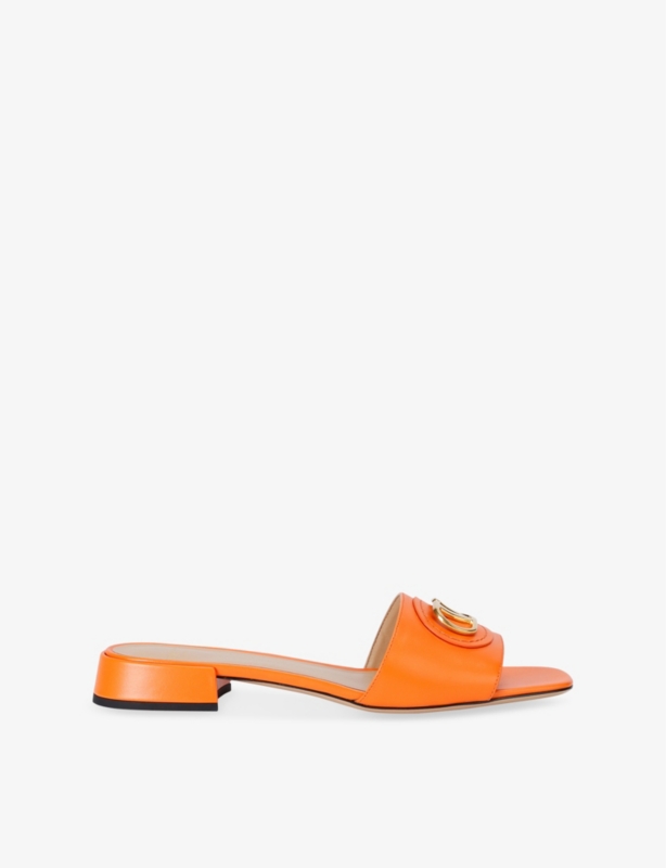 VLogo 20 Leather Slides