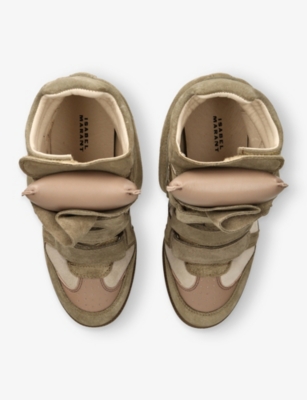 Isabel Marant Womens Taupe Bekett Suede High-top Trainers Eur 37 / 4 Uk In Taupe