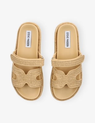 STEVE MADDEN: Bigmissile Raffia Sandals