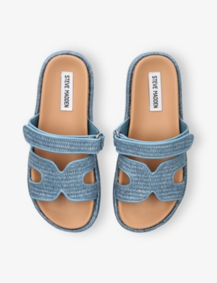 STEVE MADDEN: Bigmissile Raffia Sandals