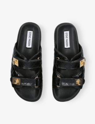 STEVE MADDEN: Schmona-CN Faux-Leather Sandals