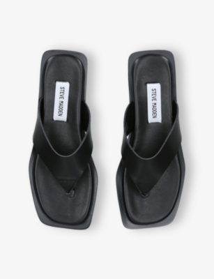 STEVE MADDEN: Splash Leather Flip Flops